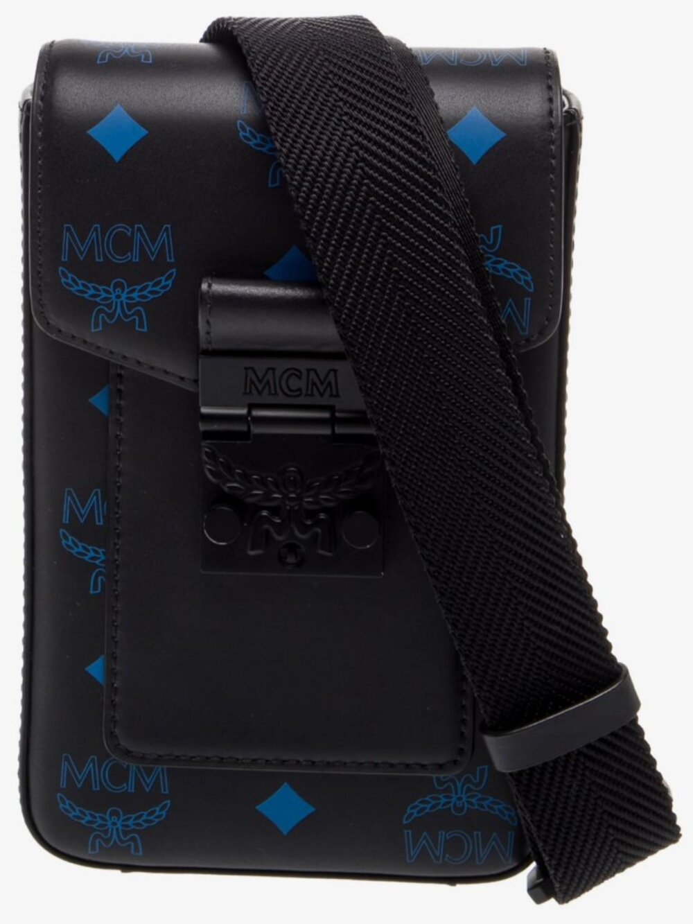 MCM Black & Blue Crossbody Bag – Excellent Condition
